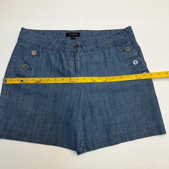 The Limited Dark Chambray Blue Short Size 8 - Picture 10 of 10